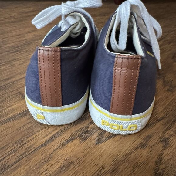 Polo Ralph Lauren Cantor Low Canvas Shoe Men's Size 11.5D Blue - Picture 2 of 13